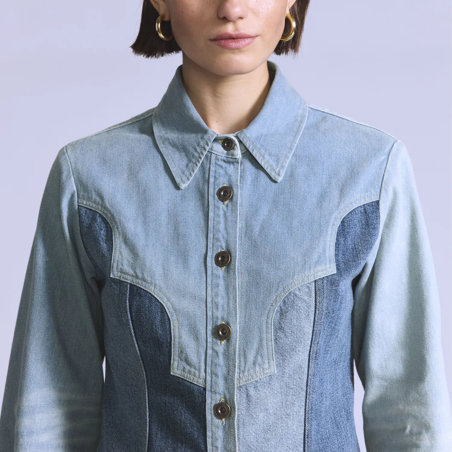 Женская куртка-рубашка Roper Levi's, Medium Wash — фото 2