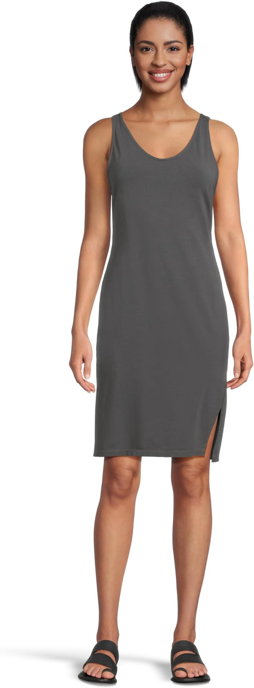 

Платье Mod-o-doc Side Slit Tank Dress, цвет Washed Ebony
