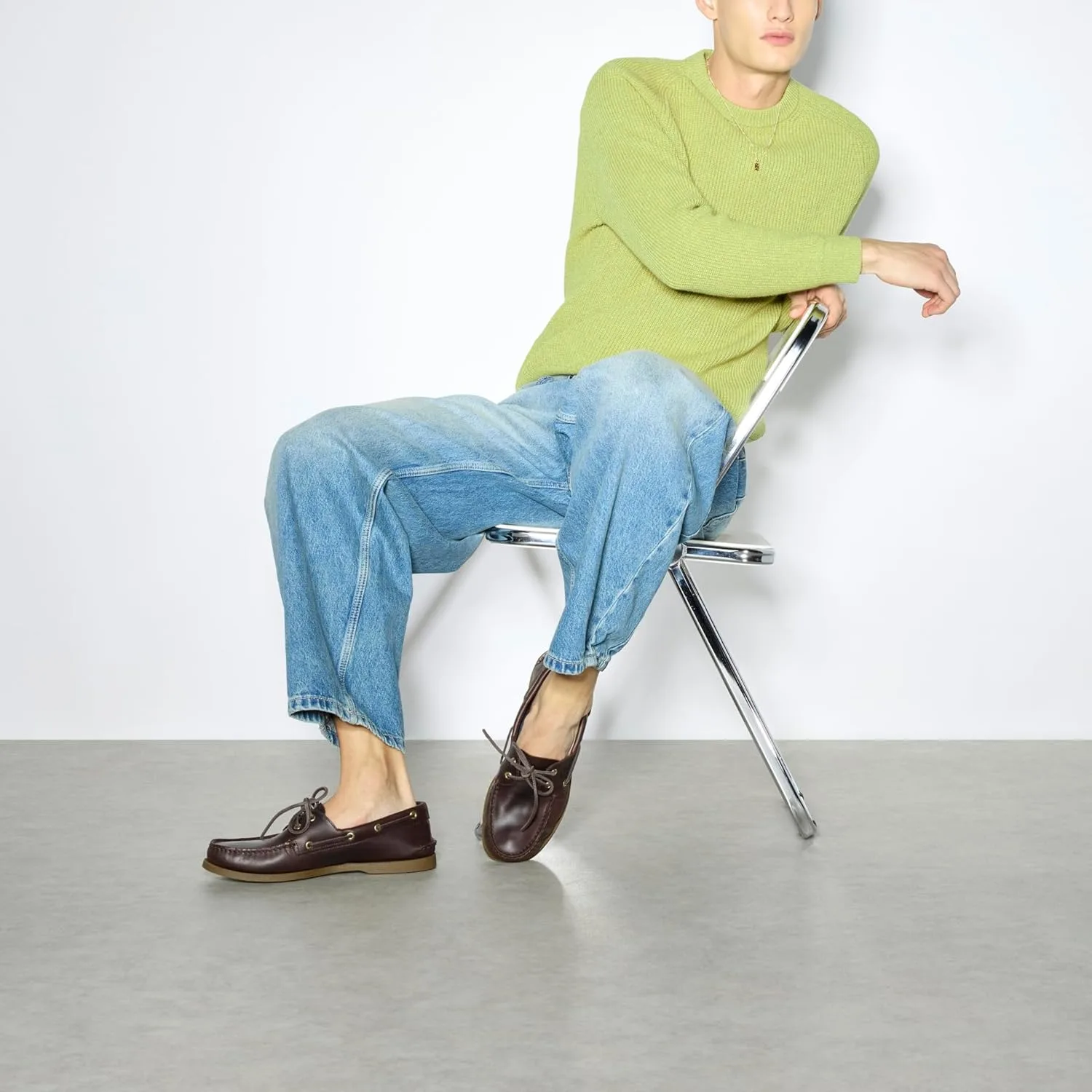 Оригинальные мужские мокасины от Sperry в комплекте с двумя роскошными туфлями, амаретто — фото 2