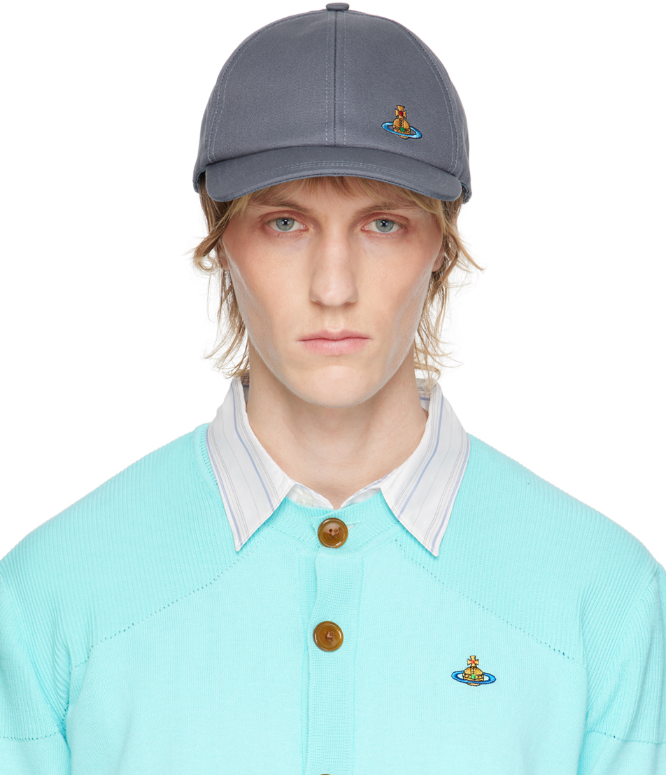 

Кепка с вышивкой в морском стиле Vivienne Westwood, Denim blue
