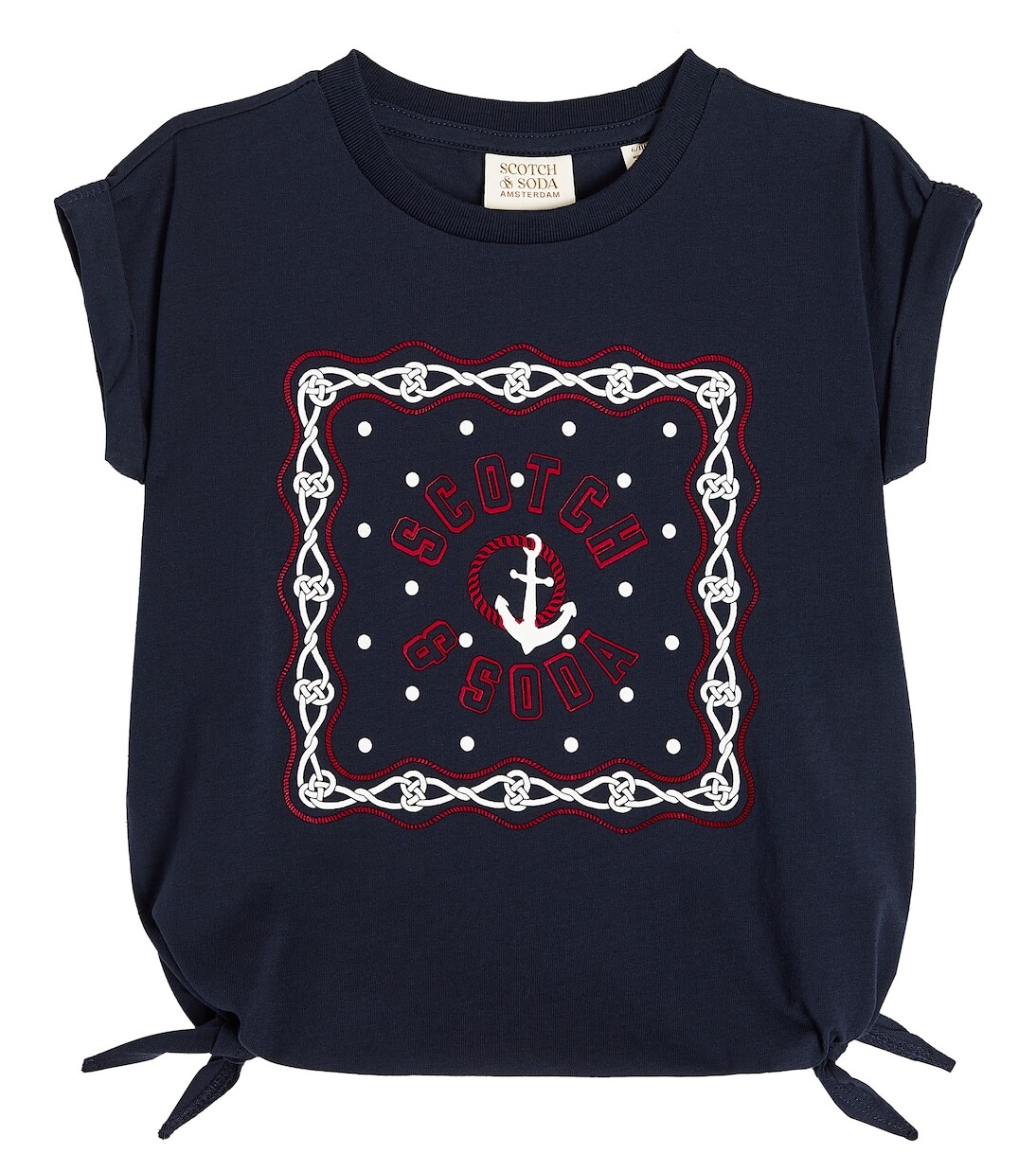 

Футболка из хлопкового джерси Scotch & Soda Kids, синий