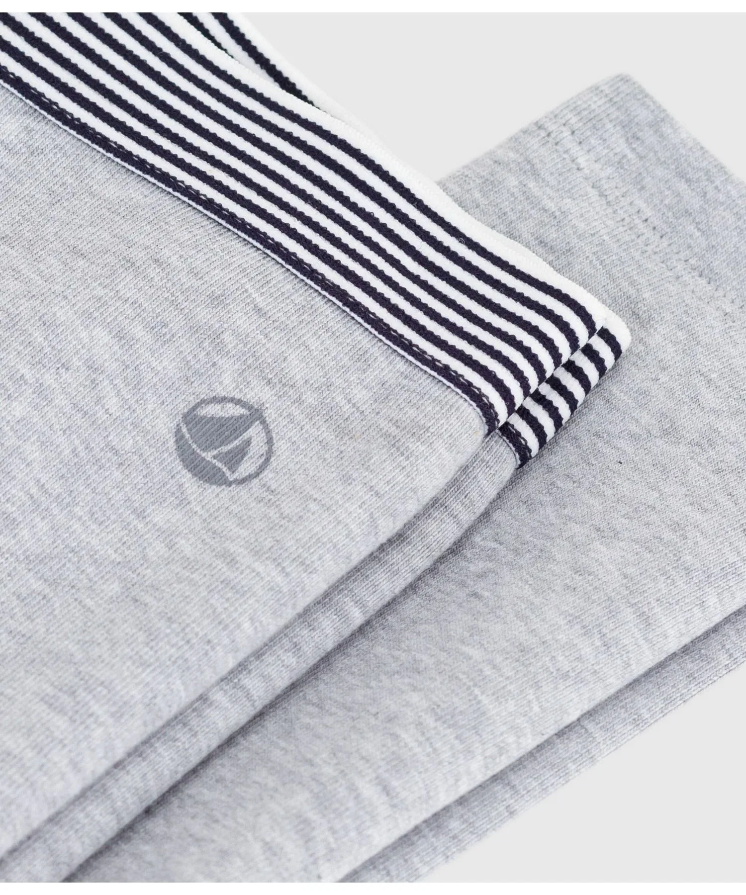 Детские серые хлопковые спортивные брюки PETIT BATEAU — фото 3