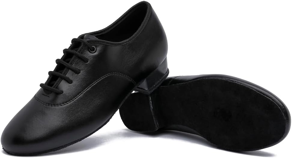 

Мужские черные танцевальные туфли для бальных и латинских танцев, вальс, современные танцевальные тренировочные туфли Msmax