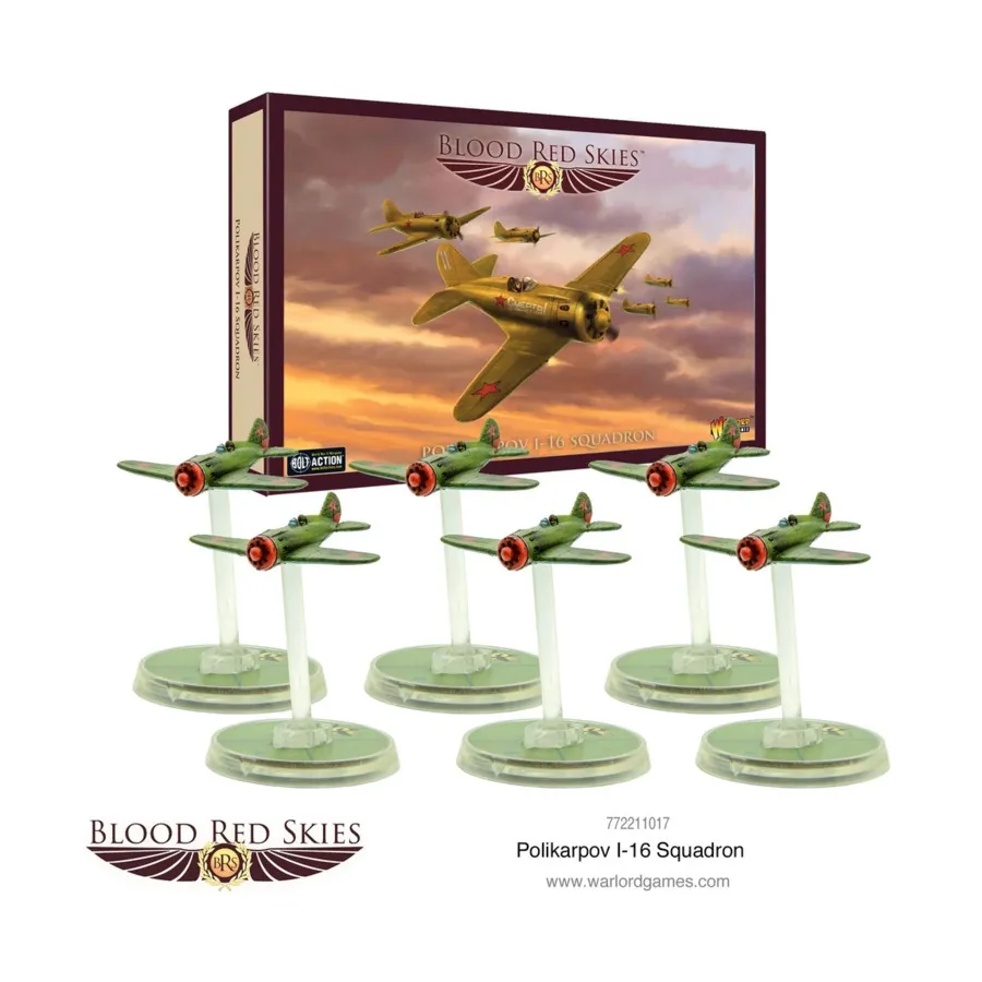 

Поликарпова И-16 эскадрилья, Blood Red Skies - Russia (1:200)