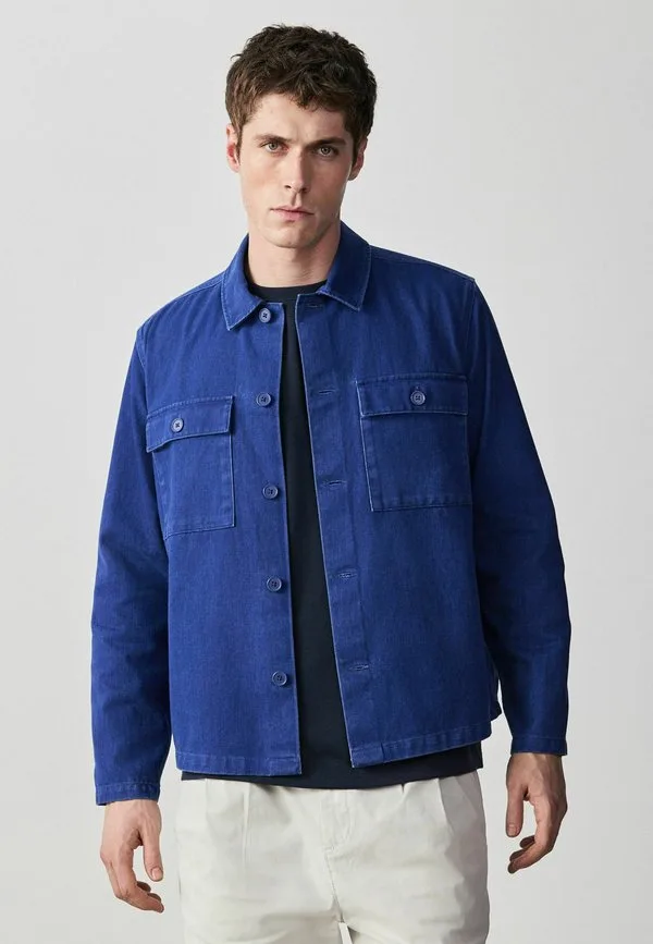 Джинсовая куртка стандартного кроя Next, Blue Indigo