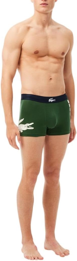 Трусы-боксеры Lacoste, мужские, набор из 3 комплектов, Dusty Olive/Navy Blue/White — фото 2
