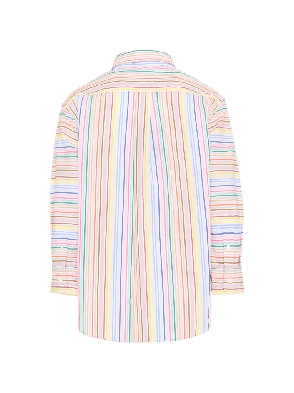 Полосатая рубашка с длинными рукавами Etro Kids, белый — фото 2