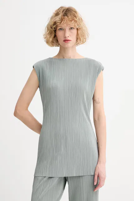 Блузка простая модель Calvin Klein, зеленый