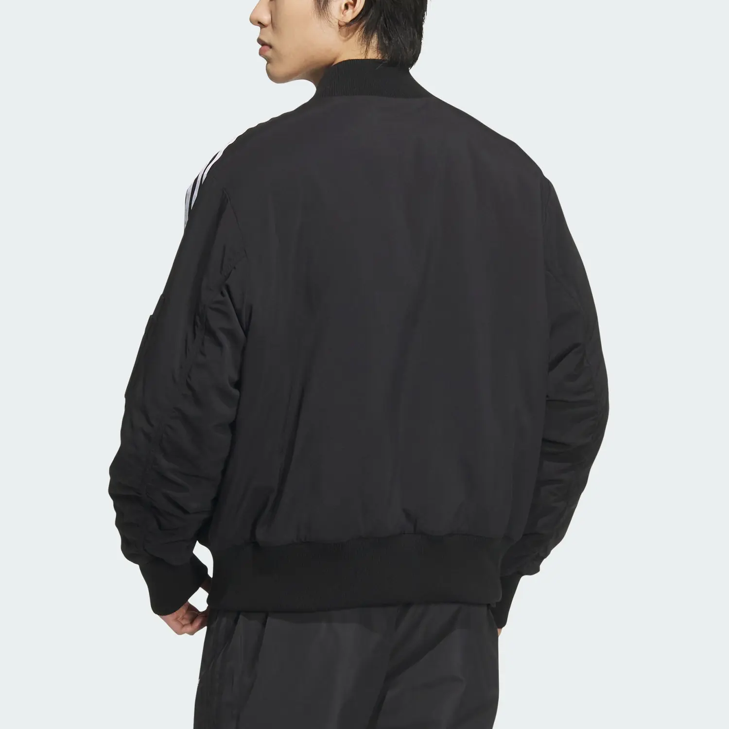 Куртка-бомбер Adidas Originals New Padded, черный — фото 3