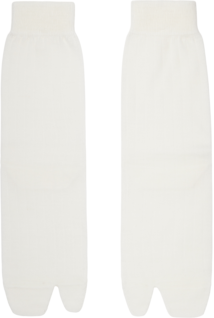 

Носки-таби Off-White Maison Margiela, кремовый