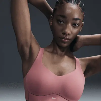 

Спортивный бюстгальтер Nike Alate High Support, цвет Canyon Pink