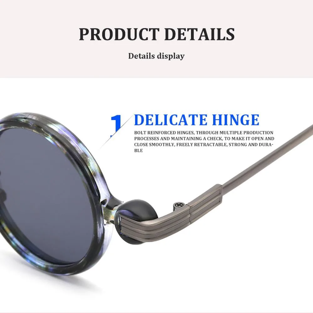 

Винтажные маленькие круглые солнцезащитные очки в стиле стимпанк для мужчин, роскошные модные солнцезащитные очки в стиле панк для мужчин, SUN667 Generic, Blackred