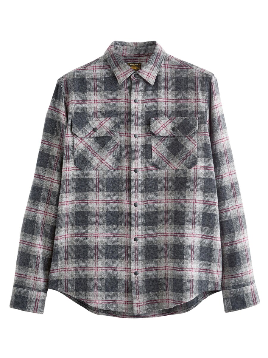 

Рубашка обычного кроя на пуговицах Next, цвет Dark grey/mottled grey