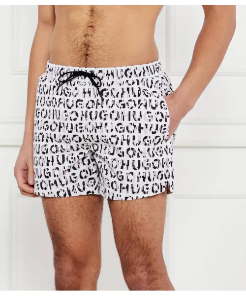 

Плавки-Шорты «Черепашка» Regular fit Hugo Bodywear, белый