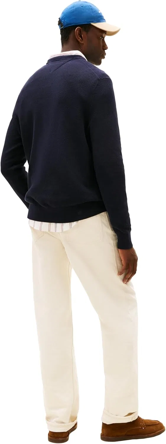 Свитер с круглой горловиной Tommy Hilfiger для мужчин, Desert Sky — фото 4