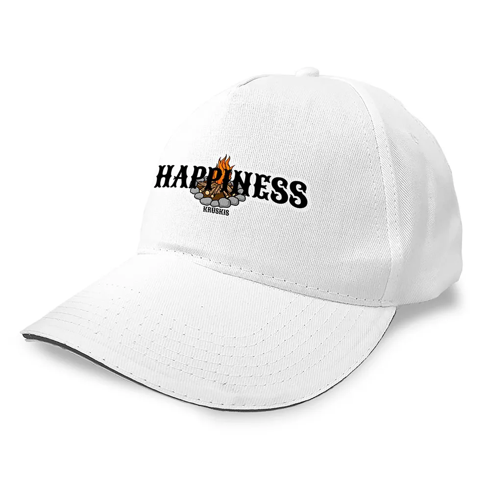

Бейсболка Kruskis Campfire Happiness, белый