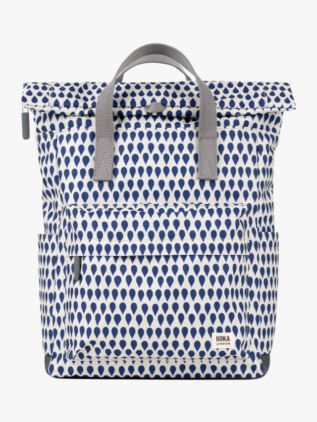 

Рюкзак Canfield B с откидным верхом из переработанного нейлона ROKA London, 15L, Denim Rain