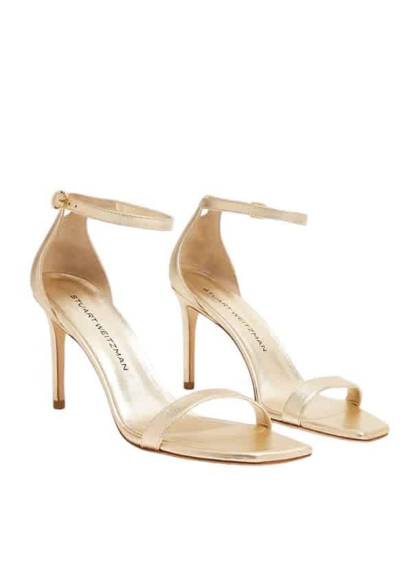 Стюарт Вейцман Светло-золотые Сандалии Nunakedcurve 85 Stuart Weitzman, светло-золотой — фото 2