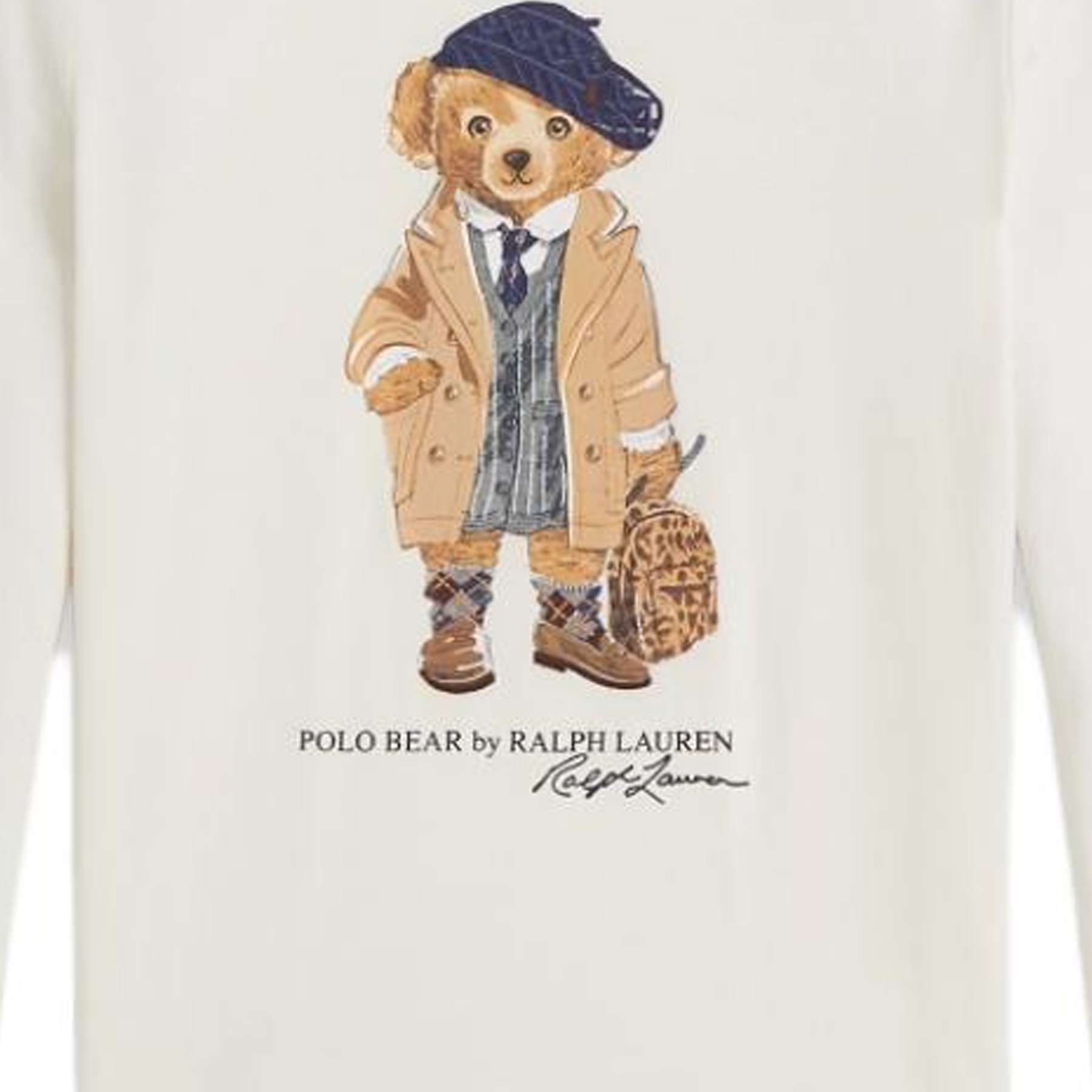 Детская футболка Polo Ralph Lauren, белый — фото 4