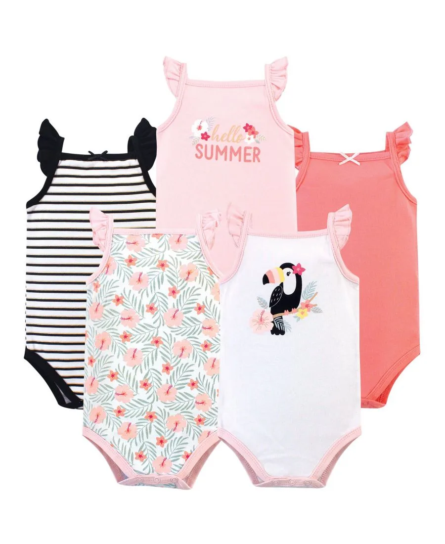 Хлопковые боди без рукавов Hudson Baby, Tropical Toucan