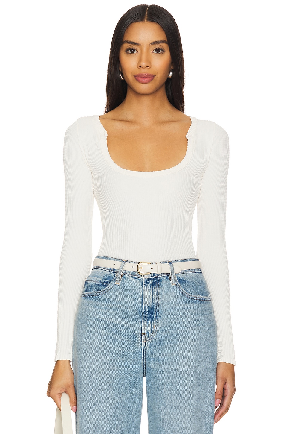 

X intimally fp чистый лист бесшовный многослойный топ в экрю Free People, экрю
