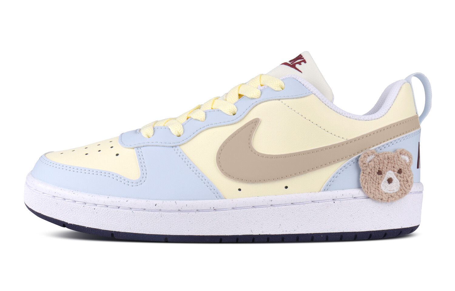 

Кроссовки Nike Court Borough Skateboarding Shoes Women's Low-top Yellow, синий/желтый