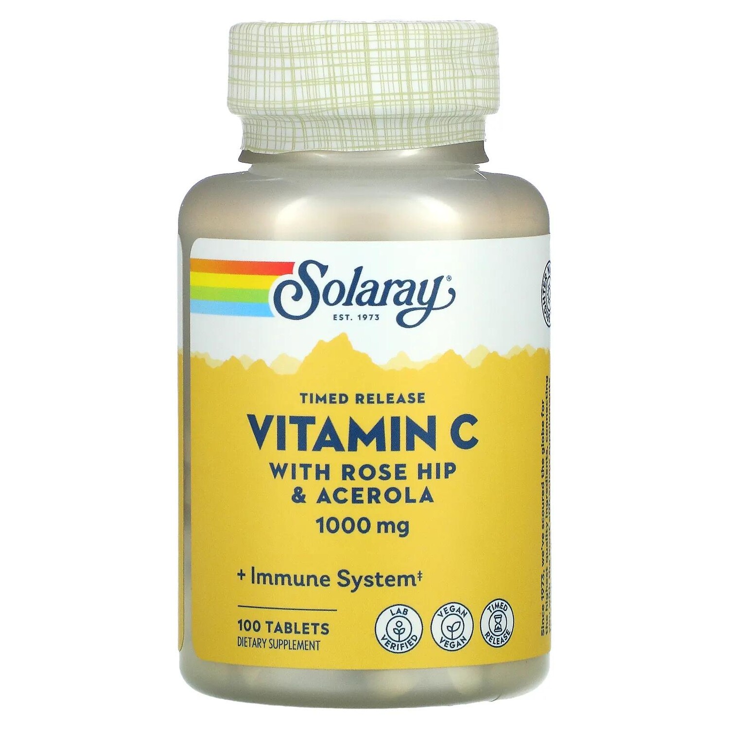 

Solaray Vitamin C Timed-Release 1,000 mg 100 Tablets