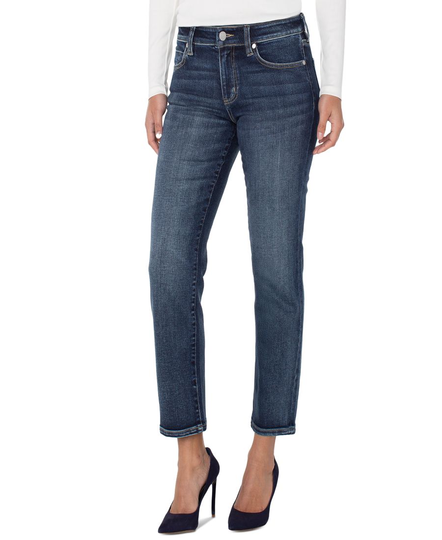 

Женские джинсы Liv Mid-Rise Skinny Jeans Liverpool Los Angeles, Wells