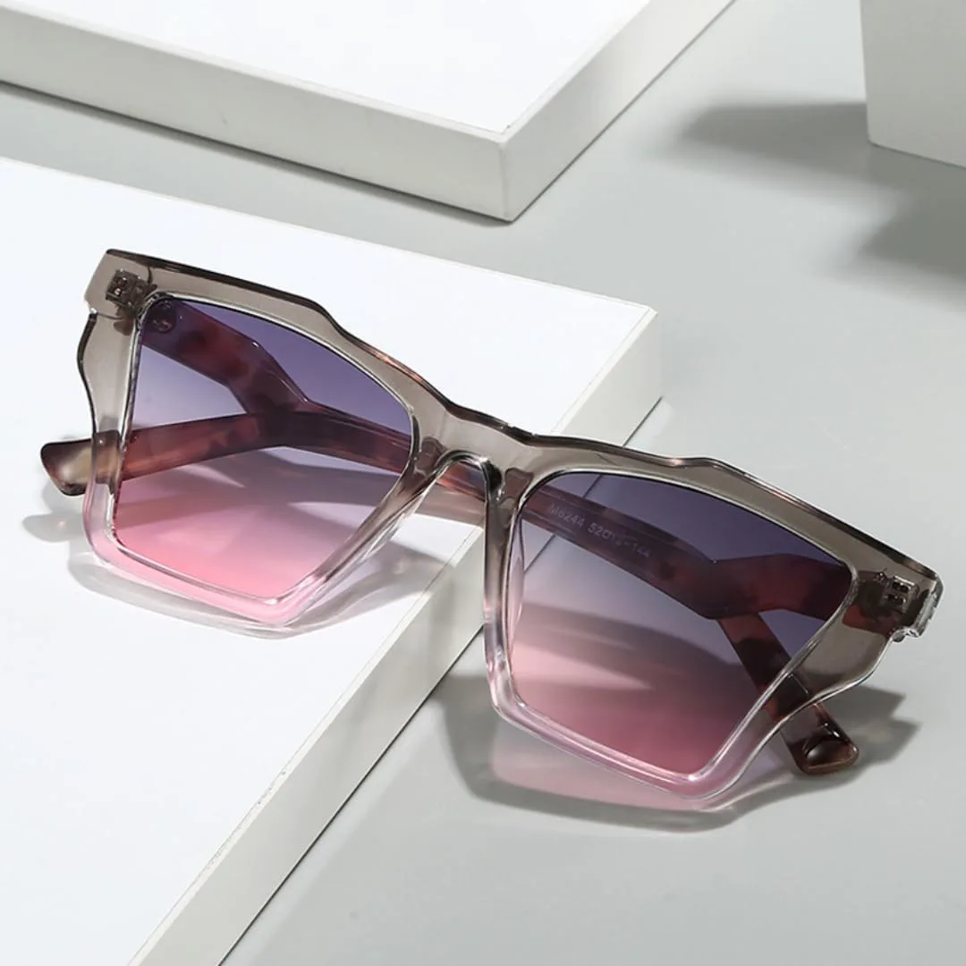 

Роскошные солнцезащитные очки для женщин с защитой от УФ-излучения UV400 и градиентным леопардовым принтом (черный, синий, красный) TVTBBVV, Black Blue Red