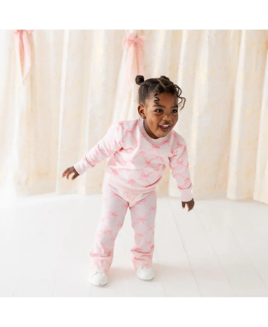 Леггинсы Big Girls Bow Trellis Flare Sweet Wink, Ballet Pink — фото 4