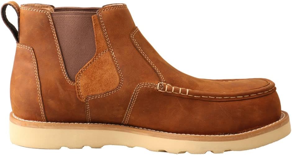Мужские ботинки Twisted X на танкетке 10 см (10 см) в стиле «челси», Oiled Saddle — фото 2