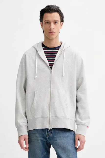 Олимпийка с капюшоном AUTHENTIC FULL ZIP Levi's, серый
