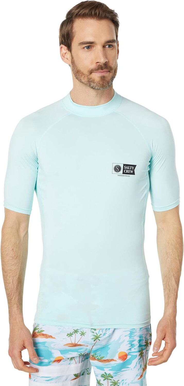 

Плавки Salty Crew Shelter Short Sleeve Rashguard, цвет Sea Foam