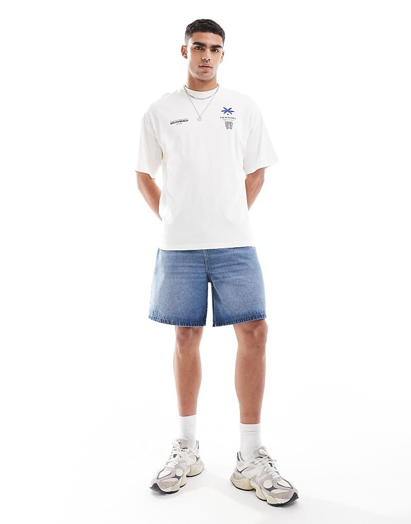 

Белая футболка оверсайз Selected Homme "South Beach"