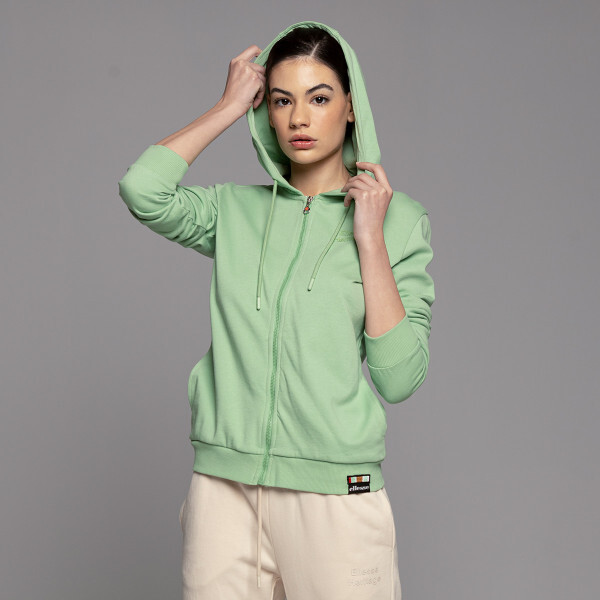 

Толстовка женская с капюшоном на молнии Ellesse, зеленый