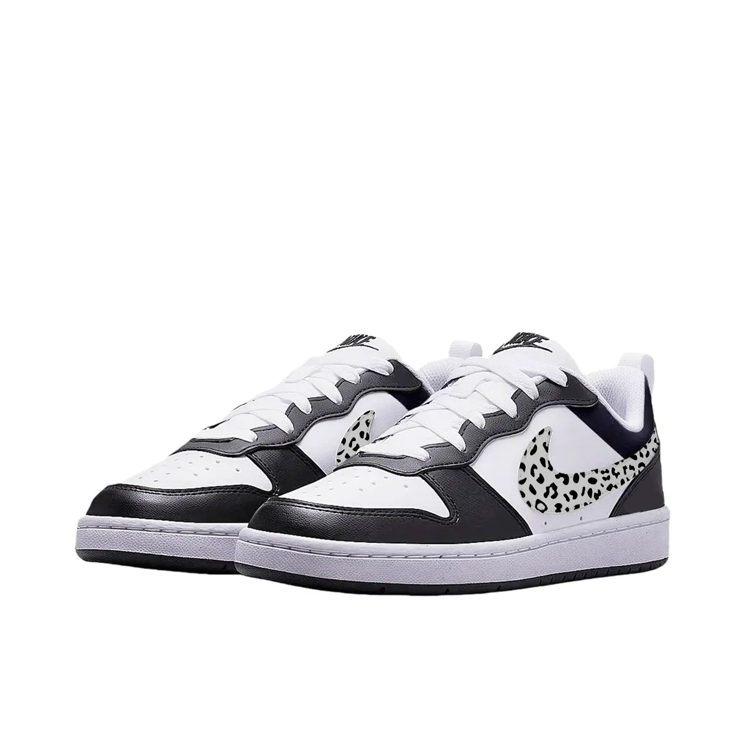 Nike Детские низкие кроссовки для скейтбординга Court Borough Misty Rain из синтетической кожи с легкой амортизацией и противоскользящим покрытием — фото 4