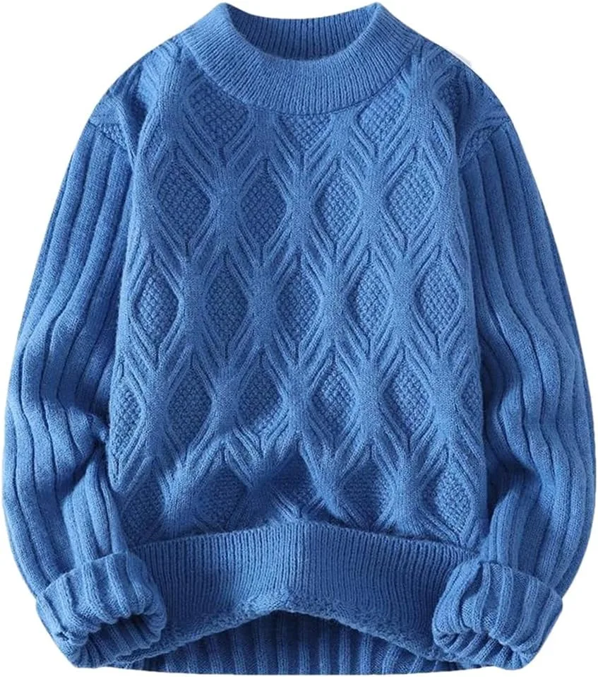 

Мужской свитер-пуловер синий черный Nlievara