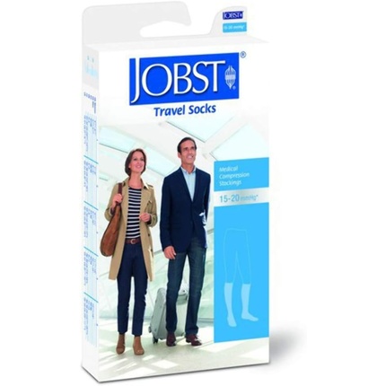

Компрессионные гольфы JOBST Travel помогают предотвратить тромбоз глубоких вен 15-20 мм рт. ст. компрессия унисекс дизайн черный