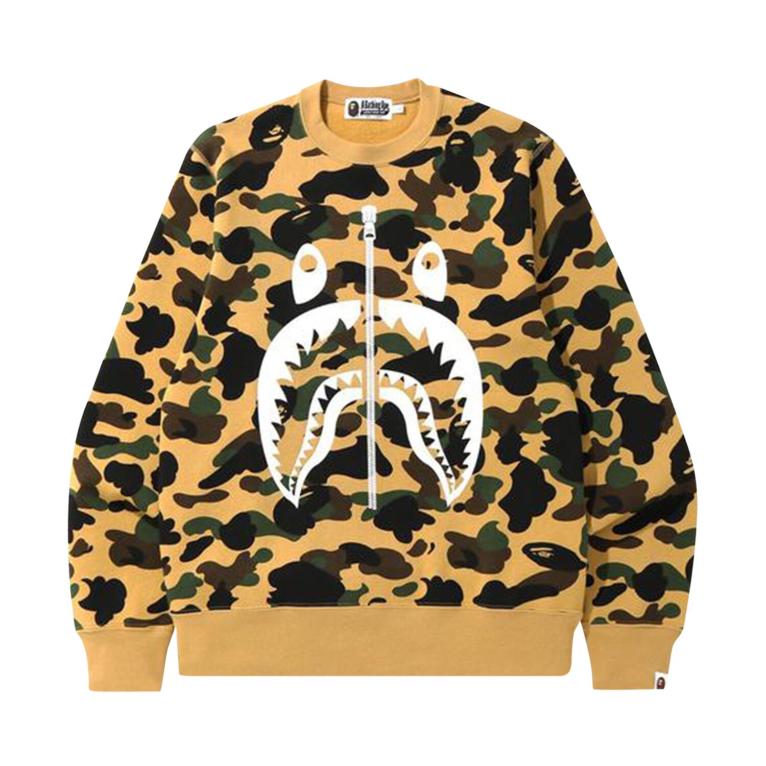 

BAPE 1st Camo Shark Crewneck, Желтый