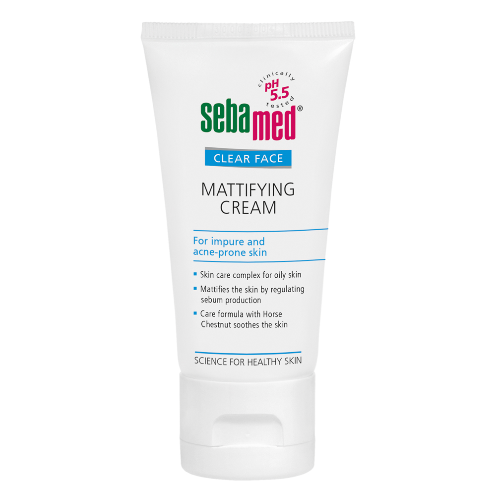 

Матирующий крем для лица clear face mattifying cream Sebamed, 50 мл
