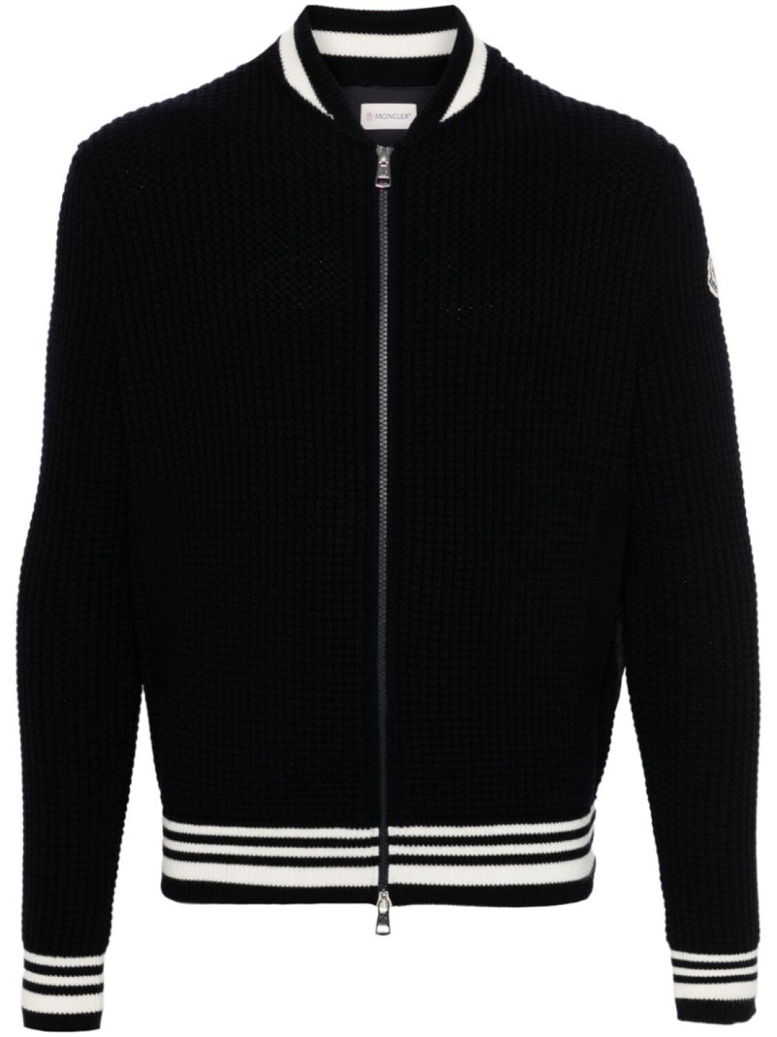 

Moncler стеганый шерстяной кардиган, синий