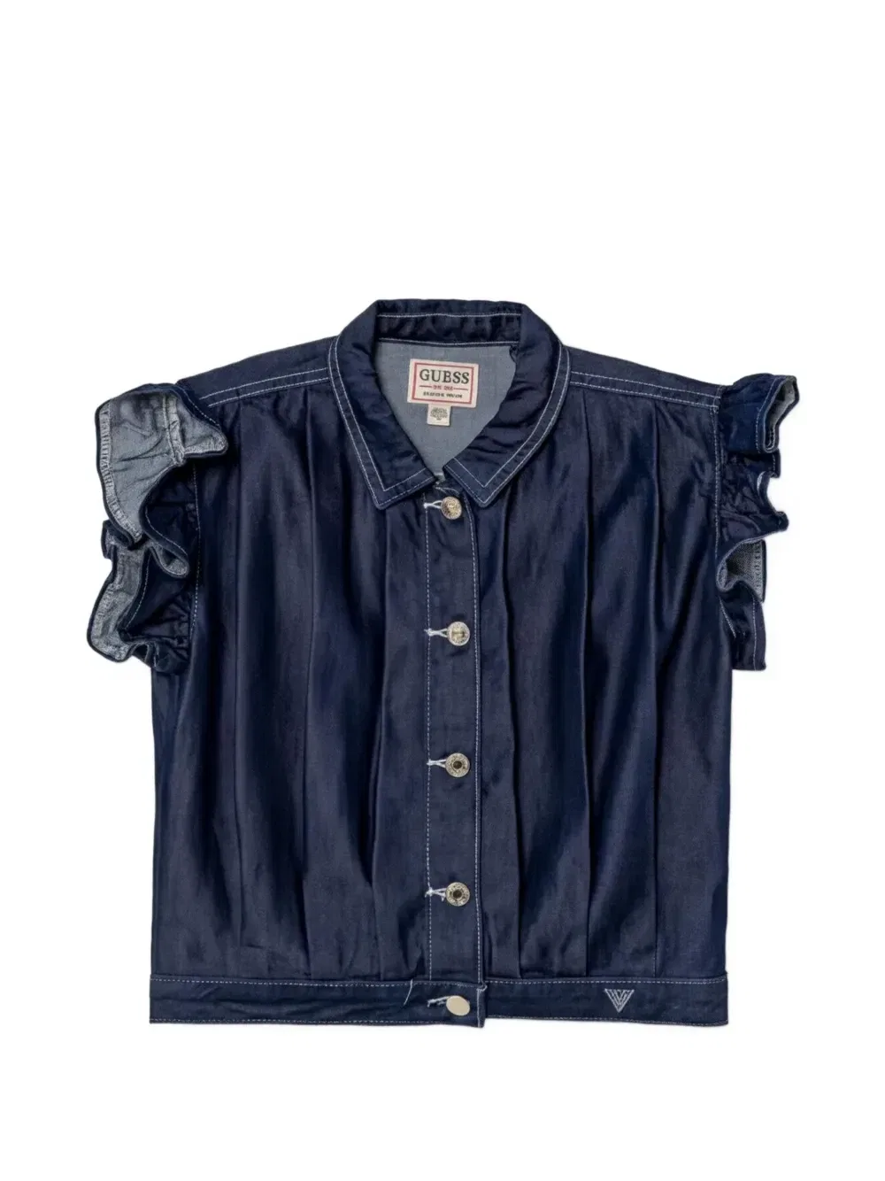 Топ с оборками Guess kids, синий
