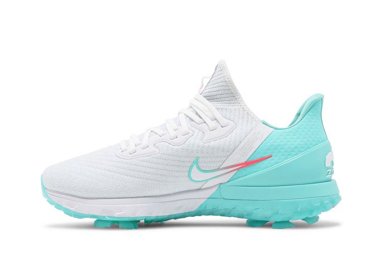 Бутсы Nike Air Zoom Infinity Tour Golf Wide 'White Aurora Green', белый — фото 4
