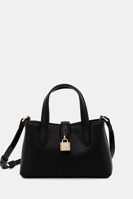 

Кожаная сумка k/autograph Karl Lagerfeld, черный