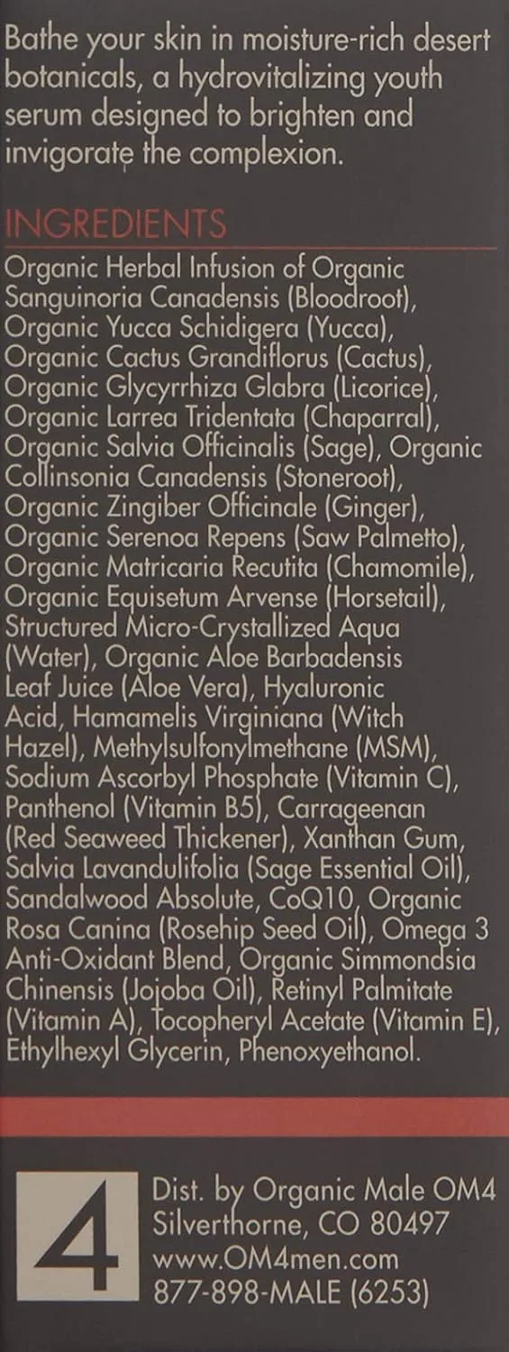Сыворотка Organic Male — OM4 Dry STEP : Warm Sands Botanical Youth Serum - Средство по уходу за кожей для мужчин с — фото 3