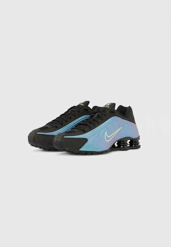 Кроссовки nike shox r4 Nike Sportswear, Sapphire/Light Liquid Lime/Pencil Point/Black — фото 2