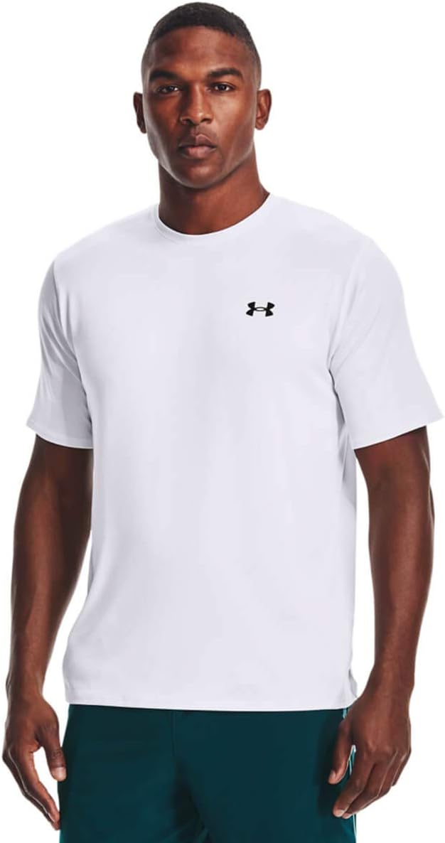 

Мужская тренировочная футболка с коротким рукавом Under Armour Vent 2.0, White (100)/Black, Белый, Мужская тренировочная футболка с коротким рукавом Under Armour Vent 2.0, White (100)/Black