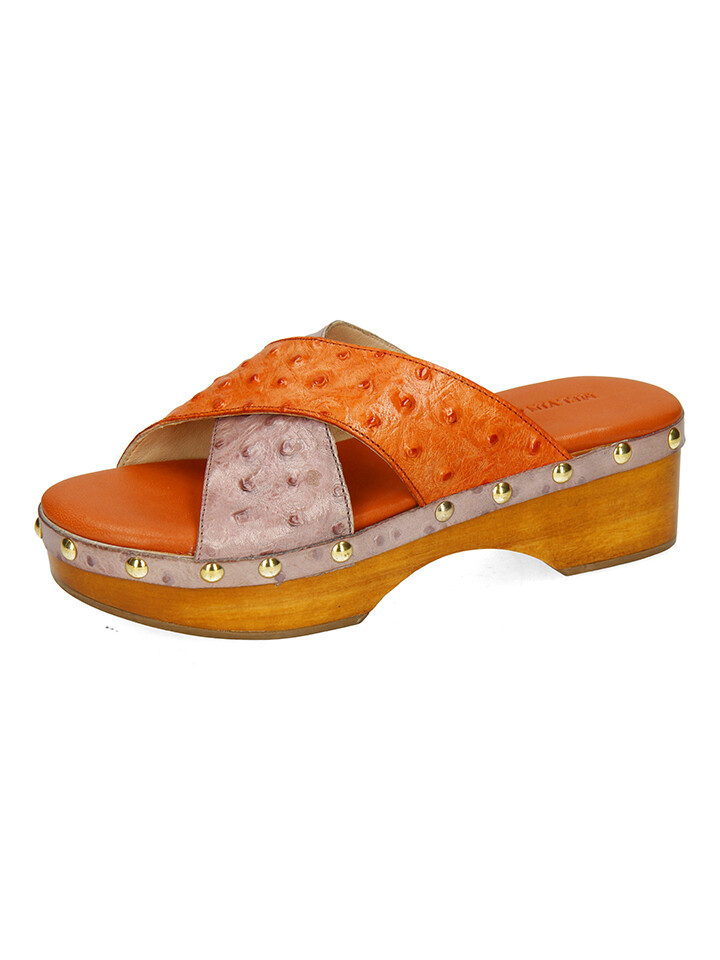 Сабо MELVIN & HAMILTON Leder Clogs Elle 2, оранжевый