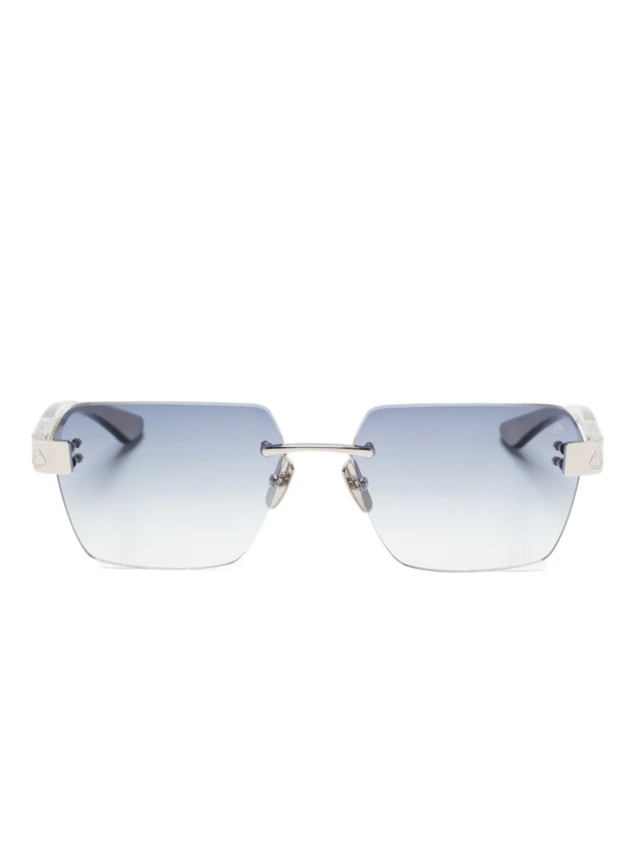 

Солнцезащитные очки Maybach Eyewear The Magic без оправы геометрической формы, серебряный