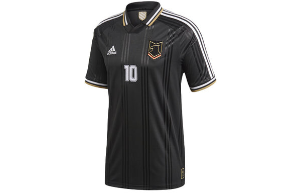 Футболка adidas Training Sports Soccer/Football Short Sleeve Black, черный — фото 2